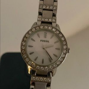 Silver Fossil watch